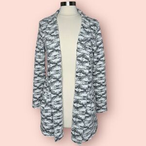 Bobeau Gray Open Front Cardigan Sweater
